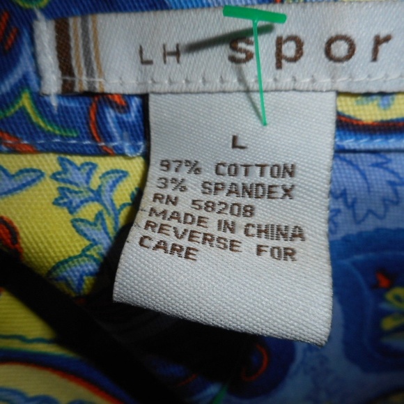 Size L multicolor Paisley Jacket by LH Sport - Picture 4 of 6